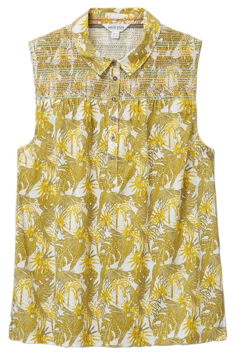 GIANNA COTTON SHIRT GREEN MULTI 2