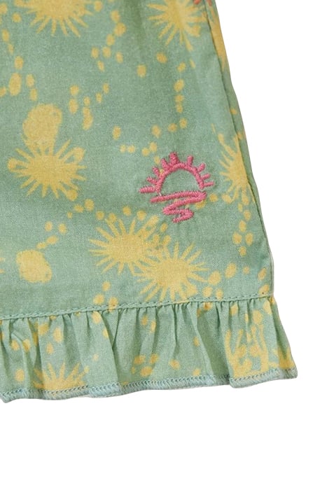 PRINTED WOVEN SHORT GREEN MULTI 4