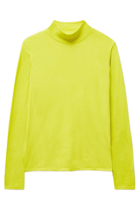 CAMILE HIGH NECK TEE MID CHARTREUSE 3