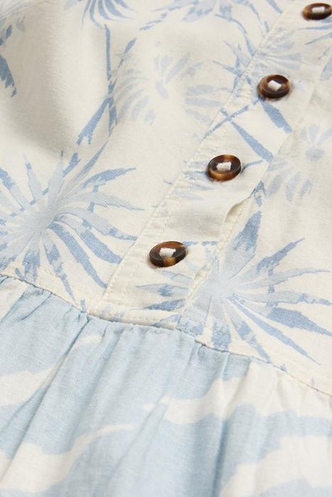 PIP LINEN BLEND MIDI DRESS BLUE PRINT 4