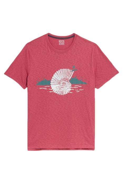 SURF SHELL GRAPHIC TEE CORAL PRINT 3