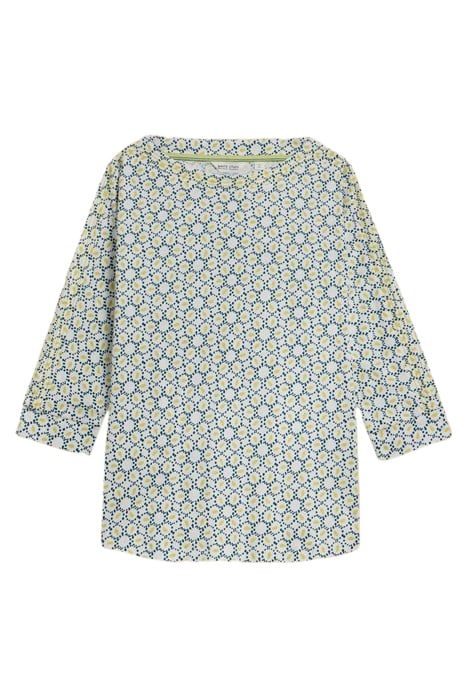 WINNIE JERSEY TOP WHITE PRINT 2