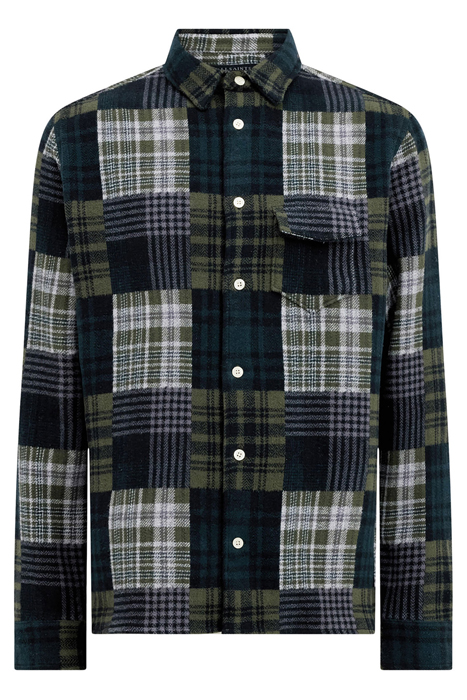 HOPTON LS SHIRT KHAKI GREEN 4