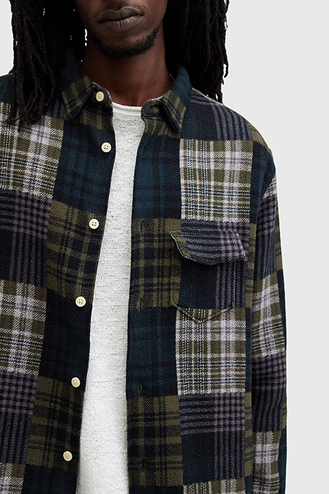 HOPTON LS SHIRT KHAKI GREEN 8