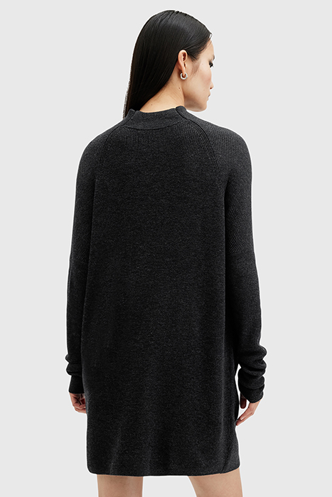 RIDLEY JUMPER DRESS CINDER BLACK MARL 2