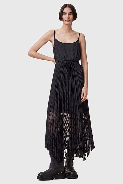 LEIA DOTT DRESS BLACK 6