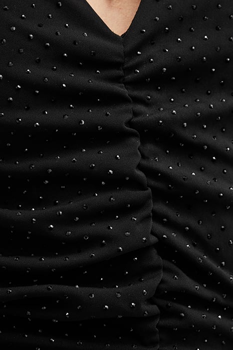 ALYA RUCHE DRESS BLACK 9