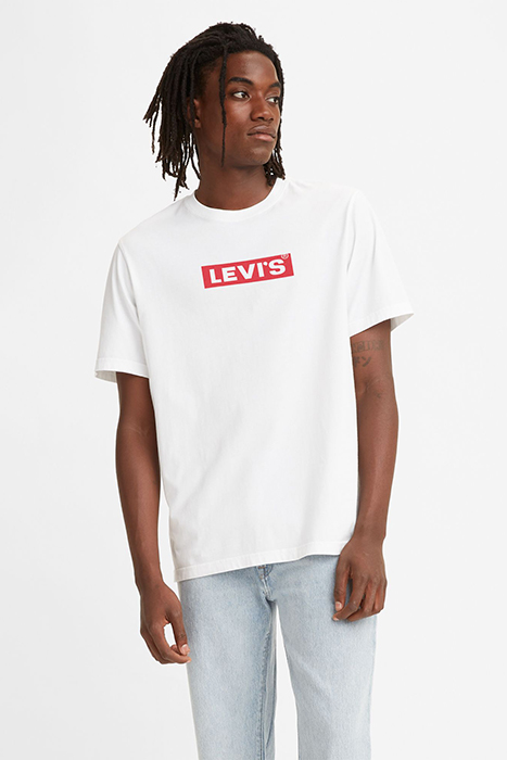 SS RELAXED FIT TEE BOXTAB WHITE GRAPHI 1