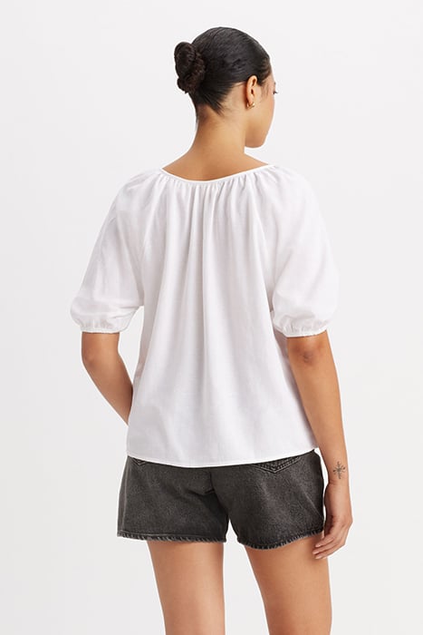 LEANNE BLOUSE BRIGHT WHITE 2