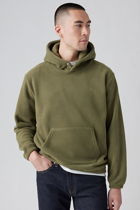HM POLAR FLEECE HOODIE OLIVE NIGHT 4