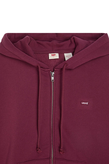 EVERYDAY ZIP HOODIE BURGUNDY BRUSHED FLE 5