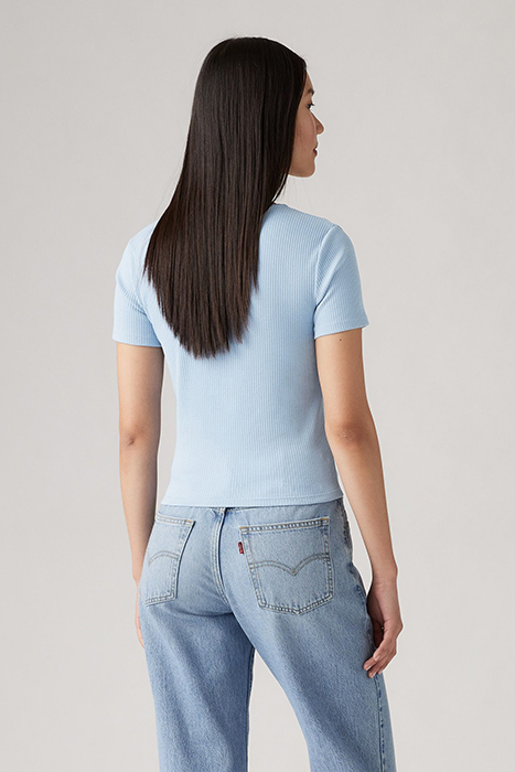 MUSE SS TEE NIAGARA MIST COTTON/POLY 2