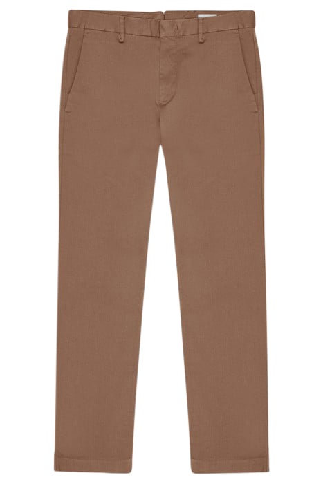 NN07 THEO CHINO BROWN REGULAR FIT TROUSERS 3