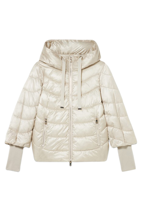 ECO-FRIENDLY DOWN JACKET WITH DETACHABLE ARM WARMERS BEIGE 4