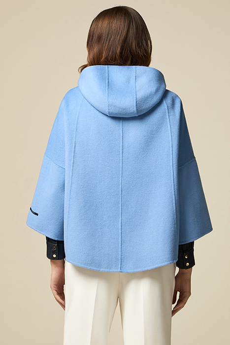 WOOL BLEND CLOTH CAPE BLUE 2