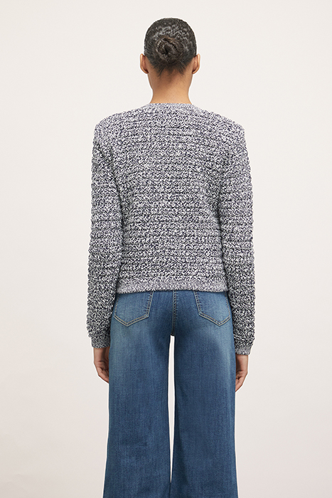 SHORT KNITTED CARDIGAN WHITE 2