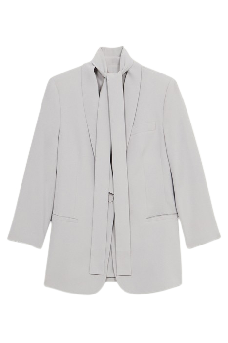 STRETCH CREPE FABRIC BLAZER GREY 4