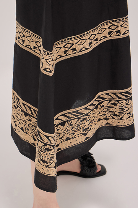 MIDI DRESS WITH EMBROIDERY BLACK 5