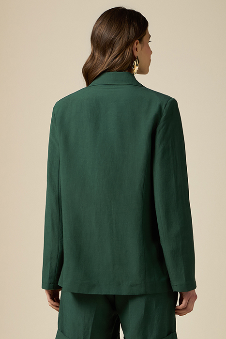 LINEN BLEND BLAZER GREEN 2