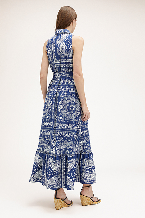 FOULARD PATTERNED CHEMISIER DRESS BLACK 2