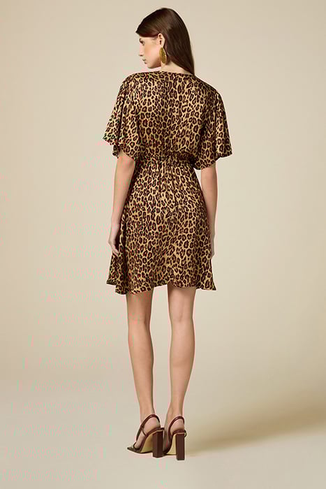 SHORT ANIMAL-PATTERN DRESS NATURAL 2