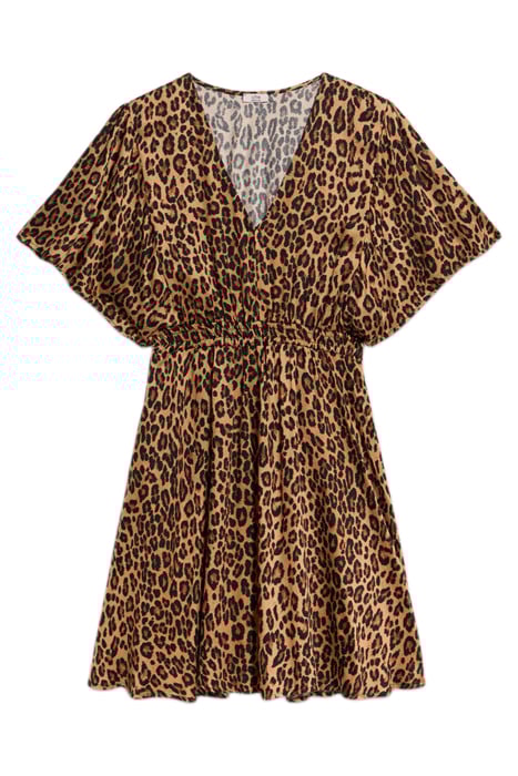 SHORT ANIMAL-PATTERN DRESS NATURAL 3