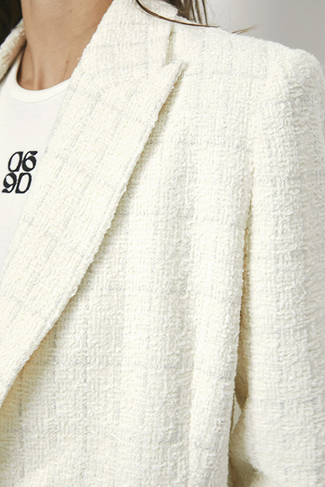 RENOIR BOUCLÉ BLAZER BUTTER CREAM 10