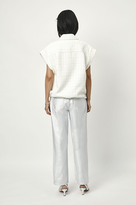 DENVER BOUCLÉ WAISTCOAT BUTTER CREAM 12