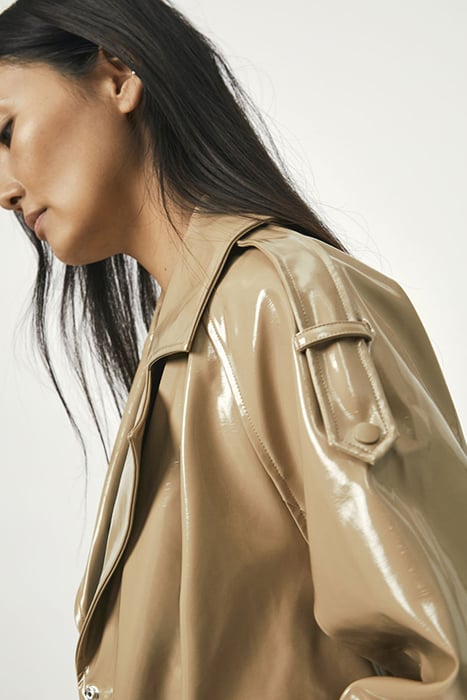 MARCEAU FAUX TRENCHCOAT AMBER WAVE 7