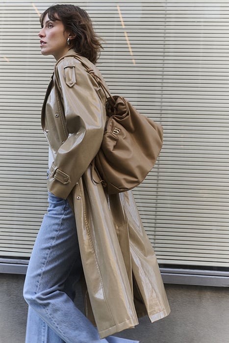 MARCEAU FAUX TRENCHCOAT AMBER WAVE 11