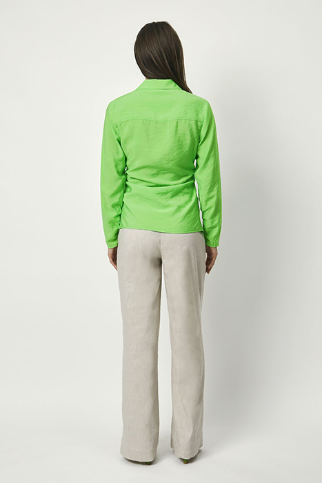 PANSY DRAPEY BLOUSE GREEN FLARE 6