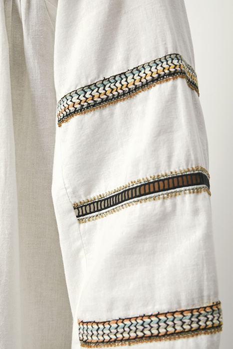 ZAZOU BOHEMIAN MINI DRESS BUTTER CREAM 7