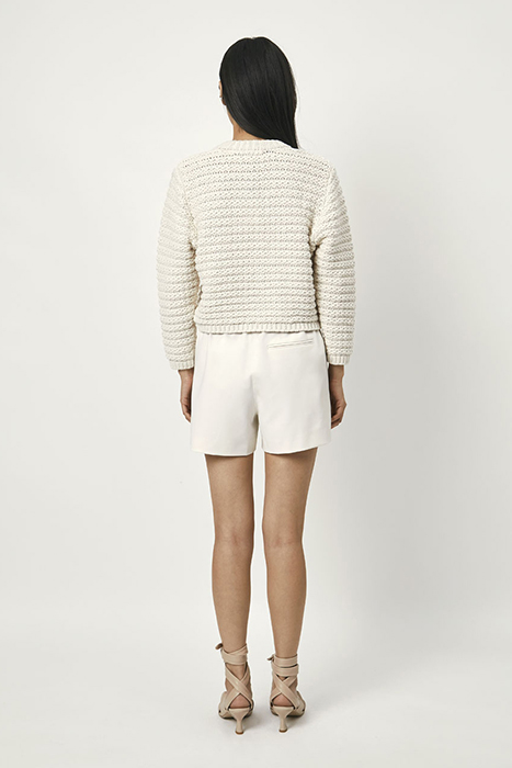 EZRO SOLID FANCY CARDIGAN BUTTER CREAM 8