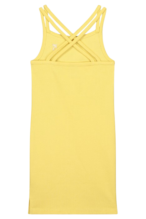 RIB DRESS SOFT YELLOW 2
