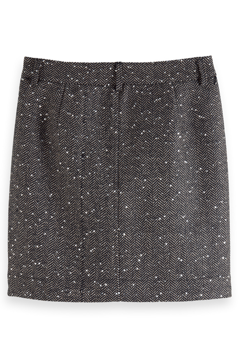 HERRINGBONE SEQUIN HIGH RISE MINI SKIRT SEQUIN HERRINGBONE 2