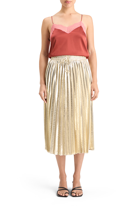 SATIN CAMISOLE WITH LACE DETIAL TERRACOTTA 3