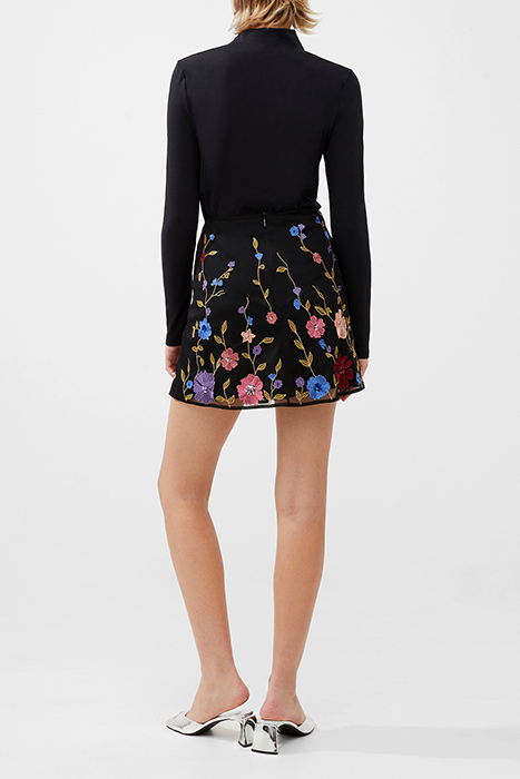 ASTRIDA EMBELLISHED SKIRT BLACK MULTI 3