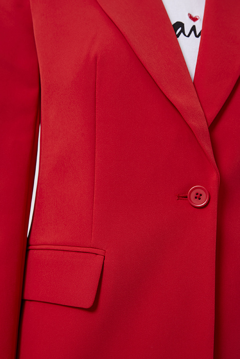 ECHO SINGLE BREASTED BLAZER TRUE RED 4