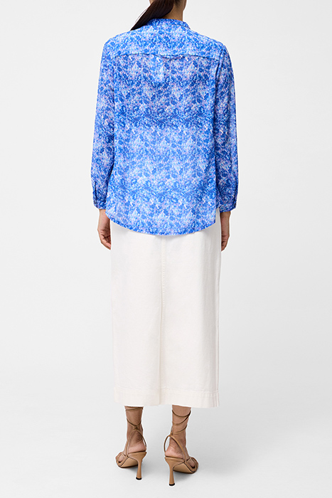 CASS HENLEY BUTTON DOWN TOP SZ18 BLUE MULTI 3