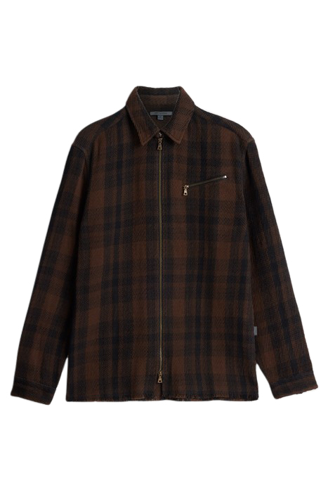 LS ROBBINS YARN DYE SPORT DARK BROWN 2