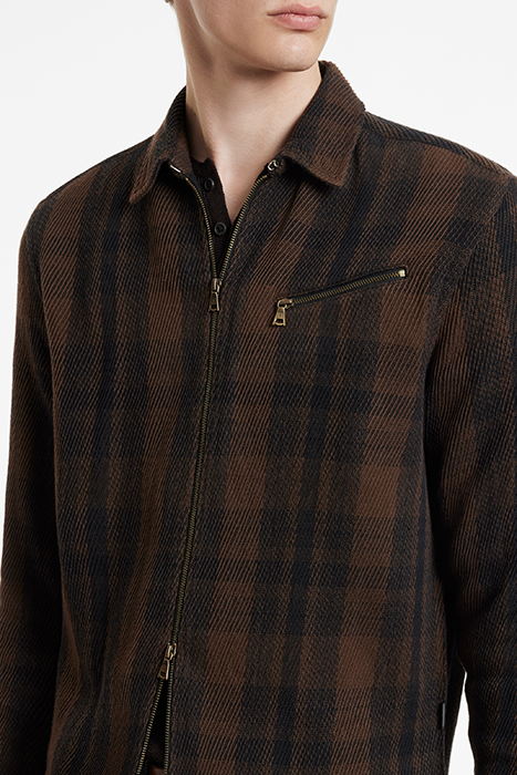 LS ROBBINS YARN DYE SPORT DARK BROWN 3