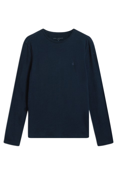 MARLOW LS LONG SLUB CREW NAVY 3