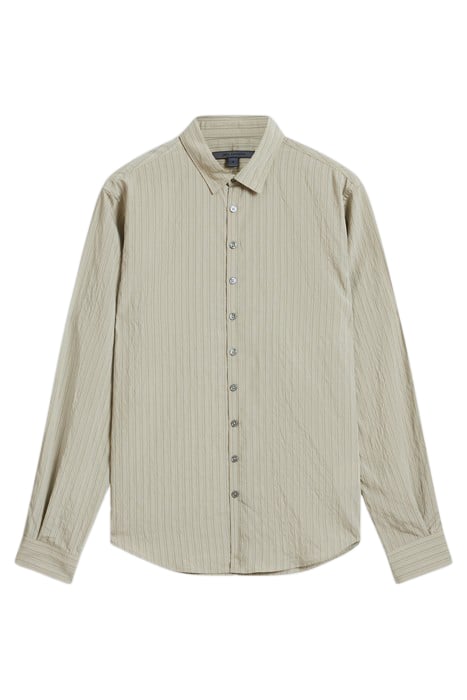 MULTI BUTTON SLIM FIT SHIRT TWINE BROWN 2