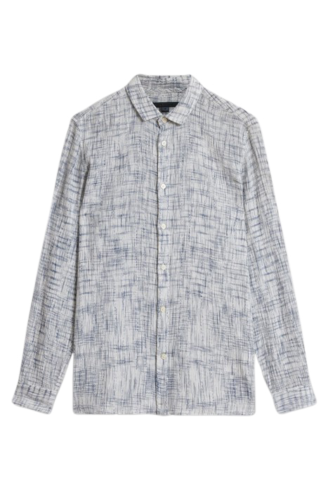 ROSS SLIM FIT LS SPORT SHIRT WHITE MULTI 2