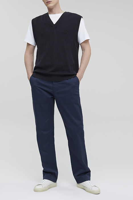 NASSAU STRAIGHT PANTS BLACK NAVY 2
