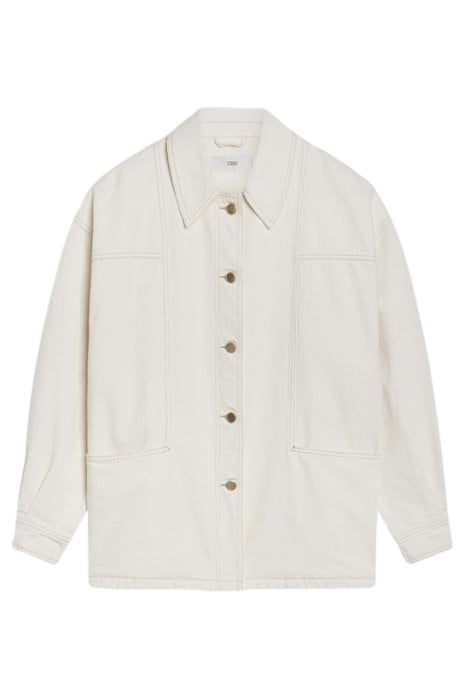 JACKET WITH SEAMING DETAILS JACKETS & COATS CREME 4
