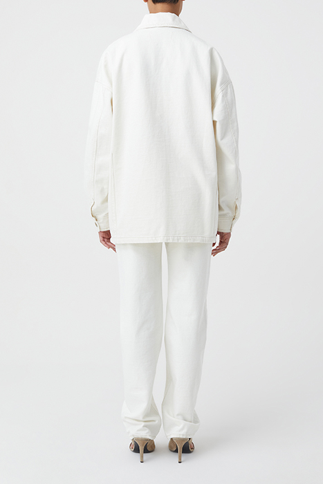 JACKET WITH SEAMING DETAILS JACKETS & COATS CREME 3