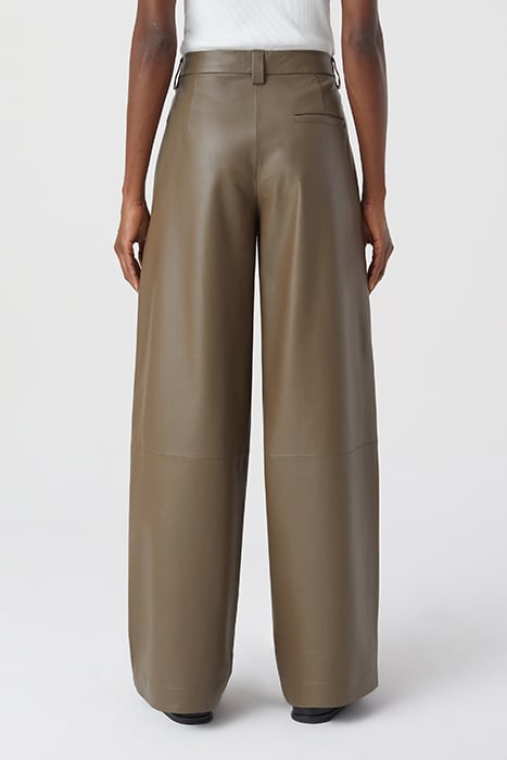 HELSTON LEATHER PANTS OLD PINE 2