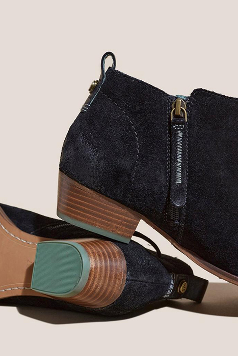 WILLOW SUEDE ANKLE BOOT PURE BLACK 4