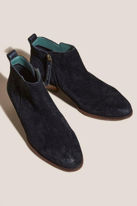 WILLOW SUEDE ANKLE BOOT PURE BLACK 2